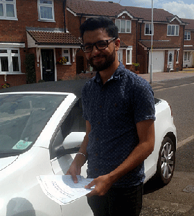 Orpington driving instructor success - a great first time test pass(only 4 minor faults) after driving lessons with
 - well done Simran